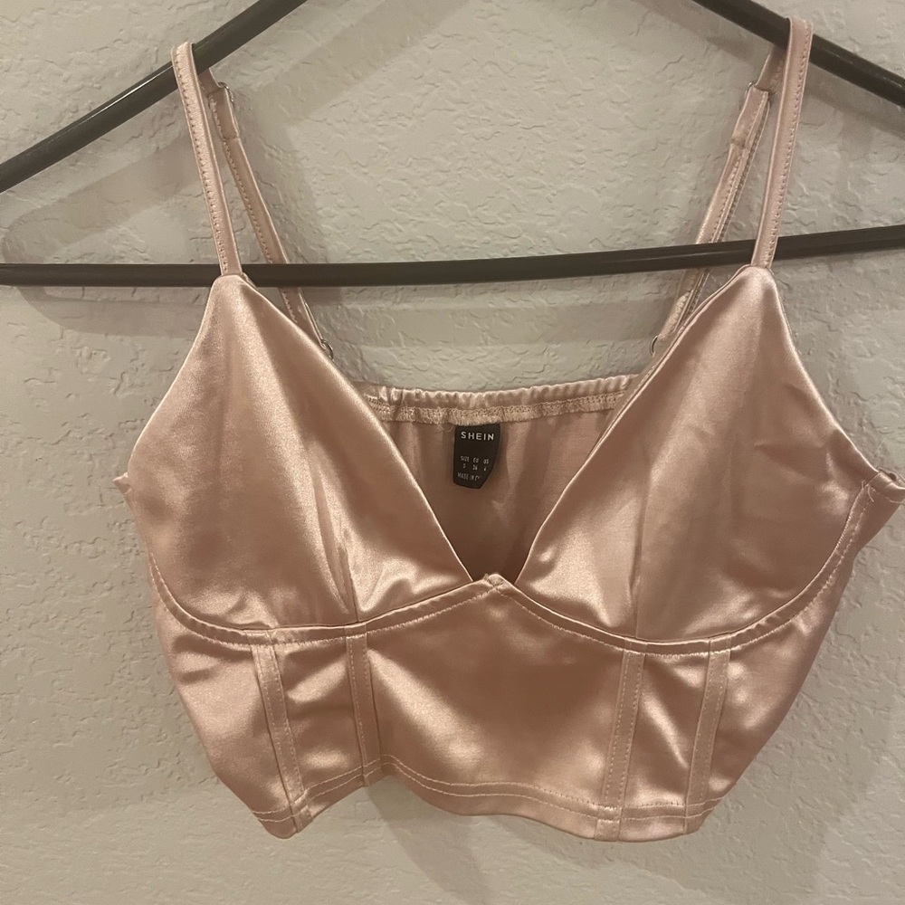 SHEIN juniors size small tan bustier